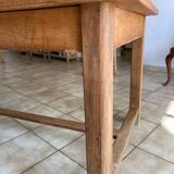 Solid wood farmhouse table