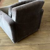 Armchair chester habitat velvet plum