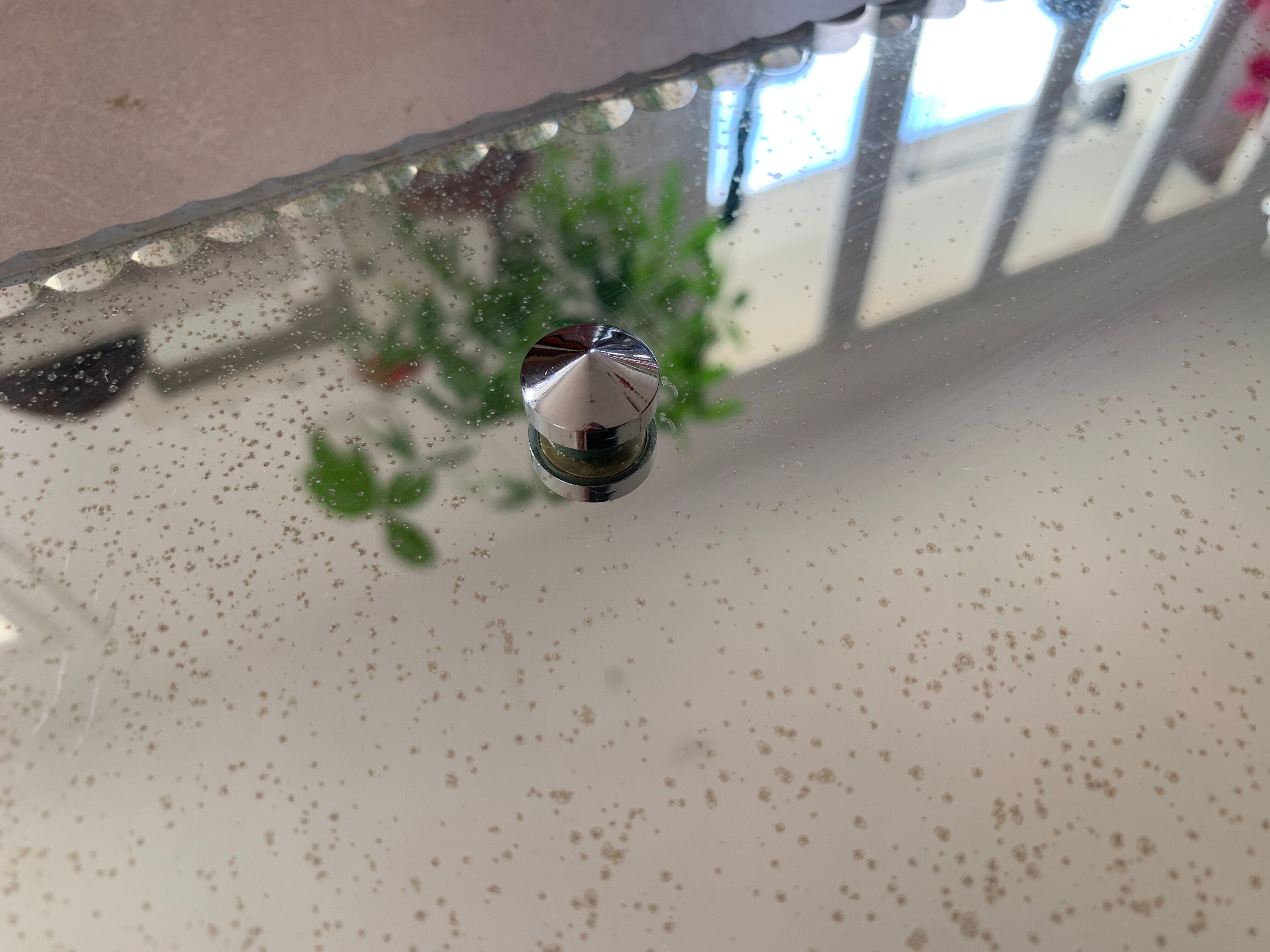 Long old beveled mirror Marc Uzan