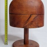 Old wooden hat shape on foot, 1900
