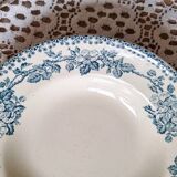 Duo of iron earthenware soup plates