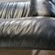 Pierluigi Cerri sofa model Pause signed Poltrona Frau in Black leather Design