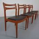 Danish Teak Dining Chairs from Vamo Mobelfabrik, 1960s, Set of 4