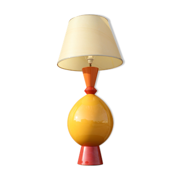 French ceramic table lamp from Albret Lamps, 1990s