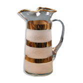 Vintage Art Deco golden glass orangeade jug