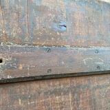 Café table bistro vintage brasserie 1890-1910 cast iron & fir