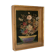 Composition de fleurs en tissus avec base en porcelaine 19ème