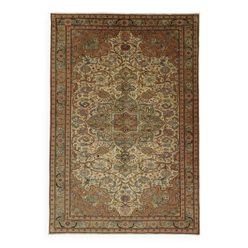 Turkish Wool Vintage Kayseri Rug 197 cm x 288 cm
