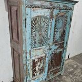 Ancienne armoire de Shekhawati en teck birman