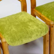 The Modern Scandinavian Oregon Pine Mid-Modern Dining Set - 4 Accent Chairs and 2 Armchairs
