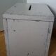 Old ballot box, solid wood chest