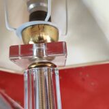 Bedside lamp in art deco glass