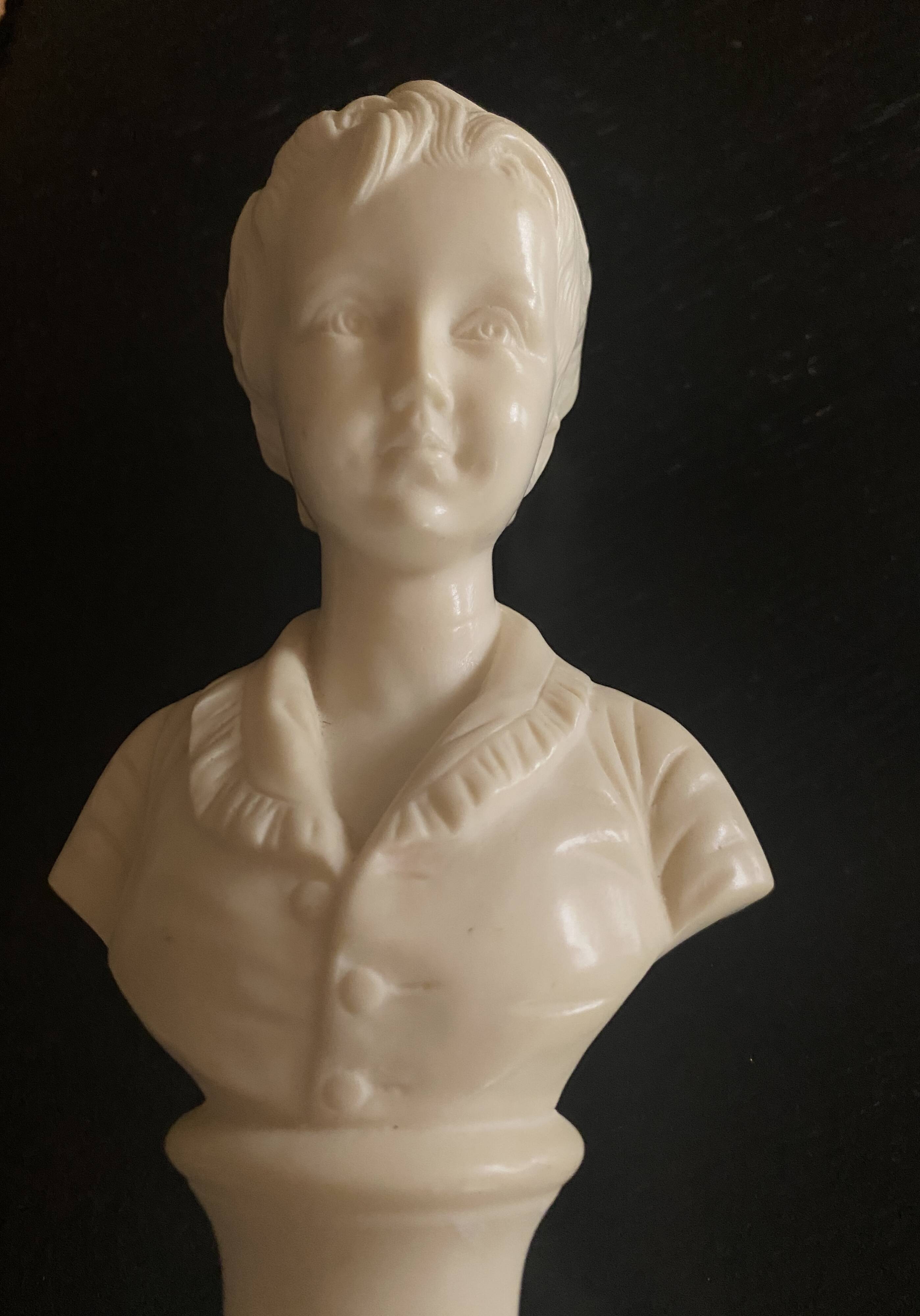 Stone and marble bust, 1950s