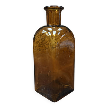 Amber glass bottle