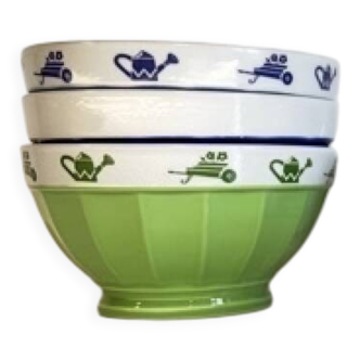 3 BOWLS Italian Porcelain SATURNIA Vintage