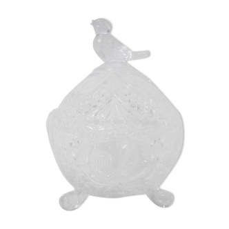 Drageoir candy in crystal decoration bird