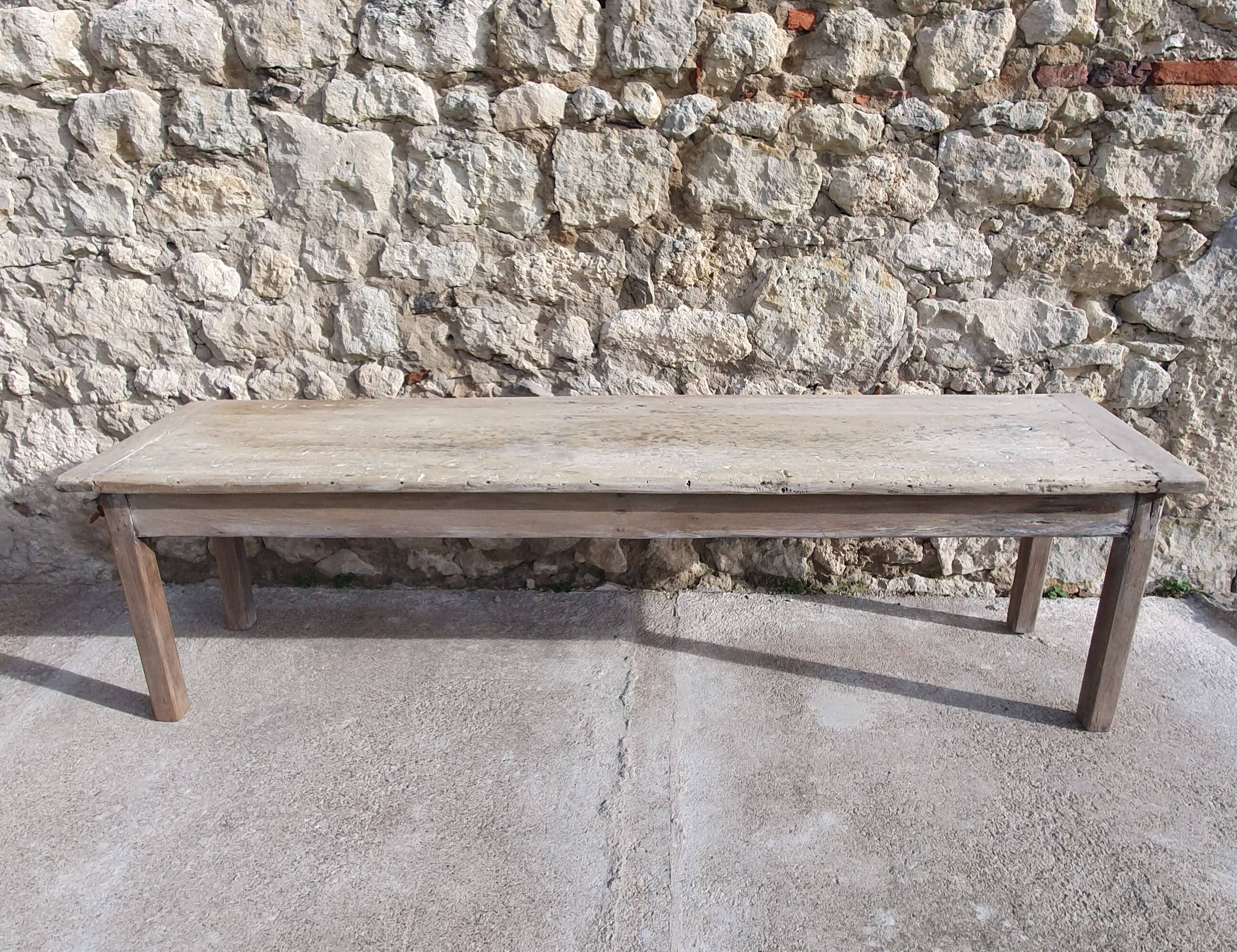 Bench, wooden banquette