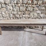 Bench, wooden banquette