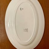 Plat ovale Terre de fer modèle Mimosa