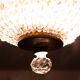 Miniature Chrystal Glass Pendant lamp 1950s France