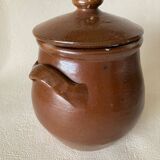 Pot en argile vernissé artisanal