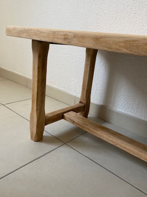 Table basse de ferme bois décapé