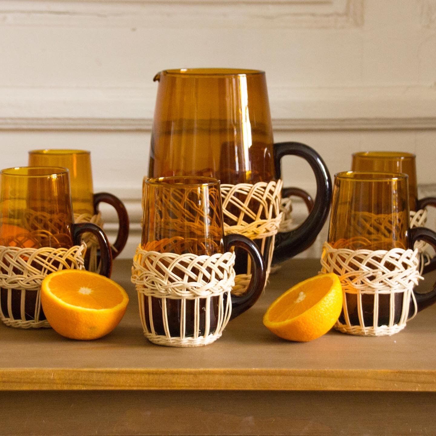 Rattan orangeade service