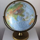 Globe in relief 70s