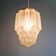 Art Deco satin glass pendant light, Skyscraper type (6 available)