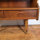 vintage sideboard with drawers and sliding doors