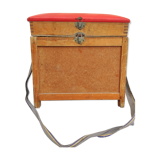 Siège boite de pêche ancien