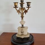 Chime clock and candlesticks