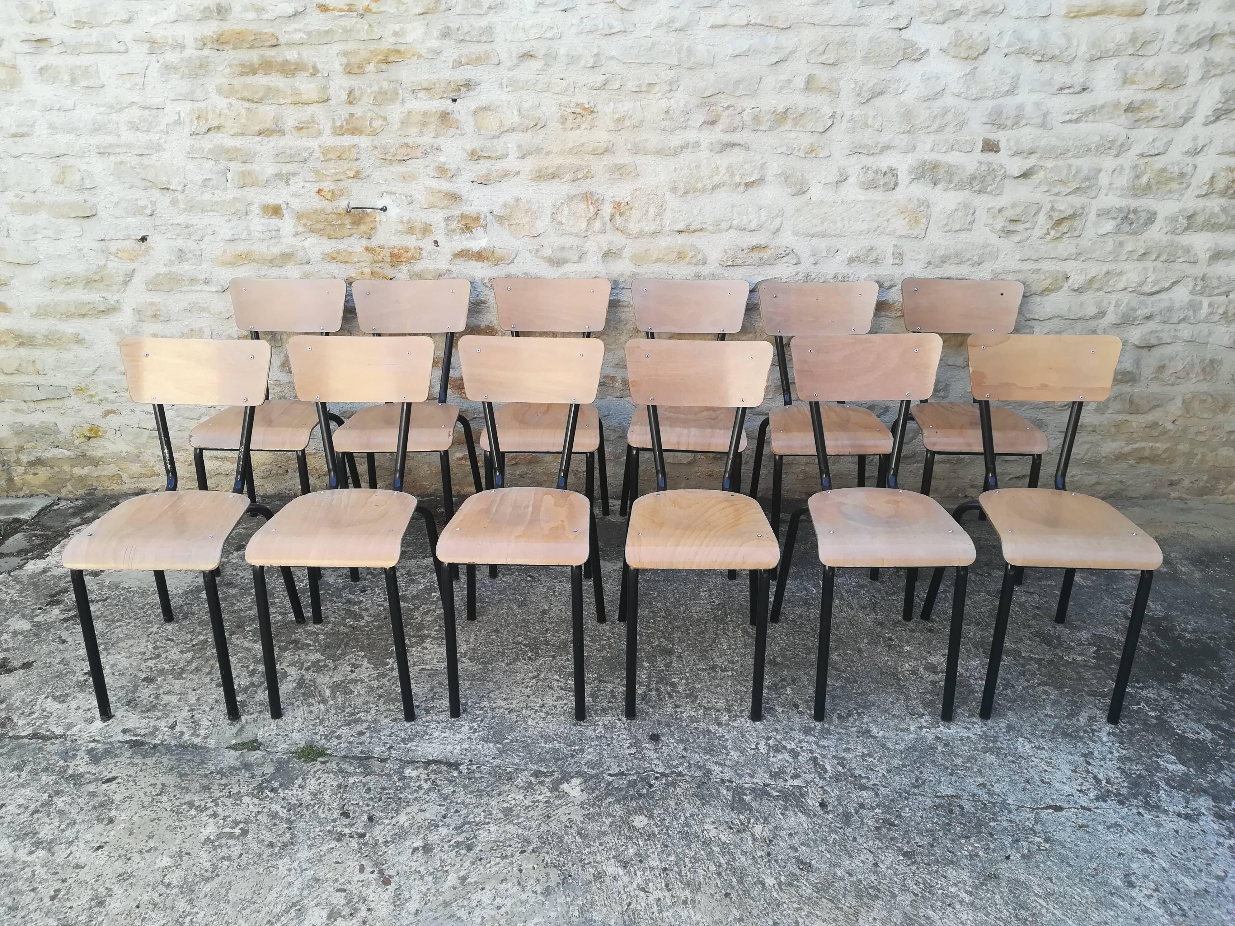 Vintage school chairs