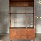 Scandinavian teak bookcase divider