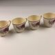 Set of 4 vintage Agreste mugs