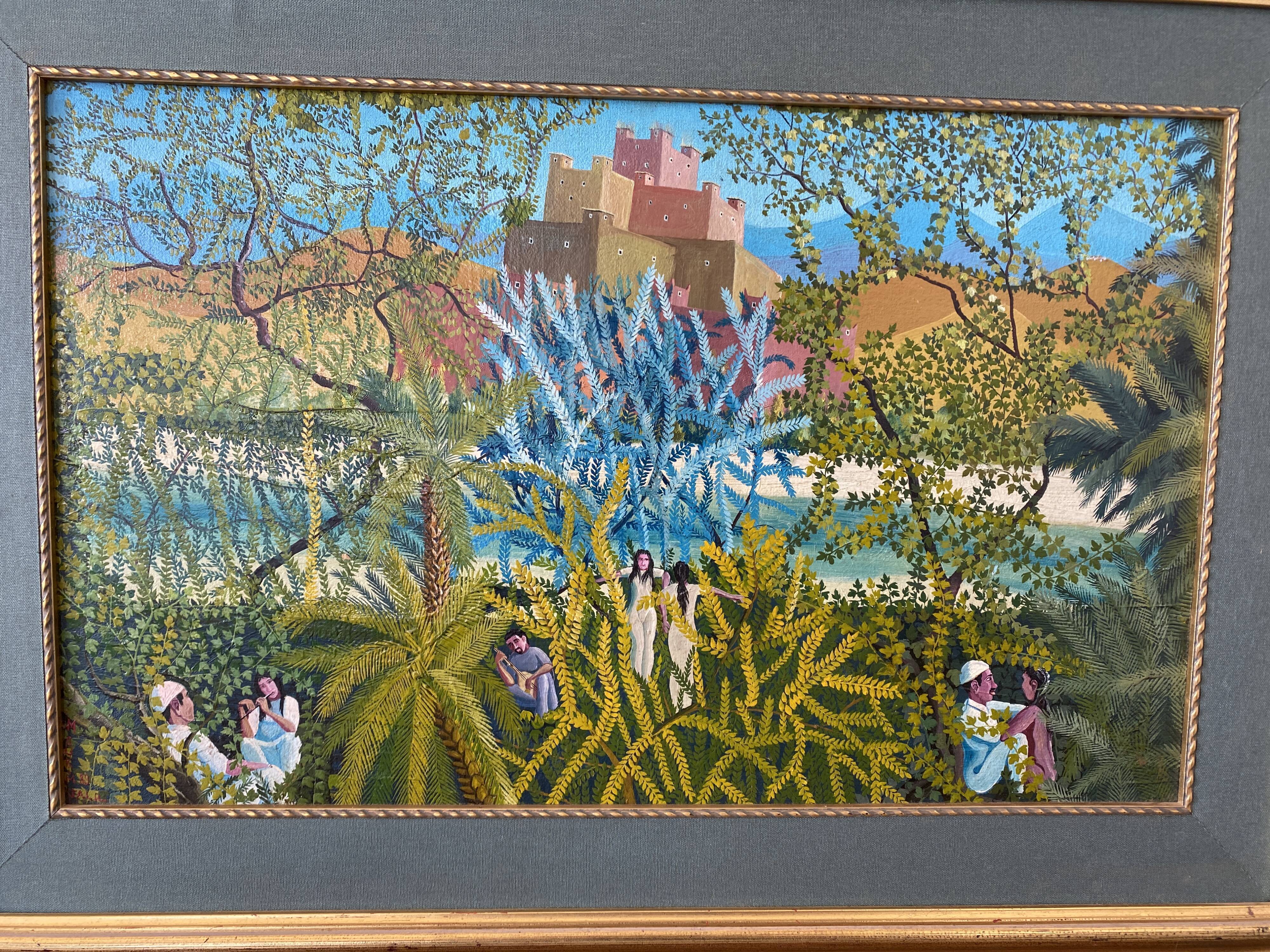 Naïve painting by Moukim Jalil