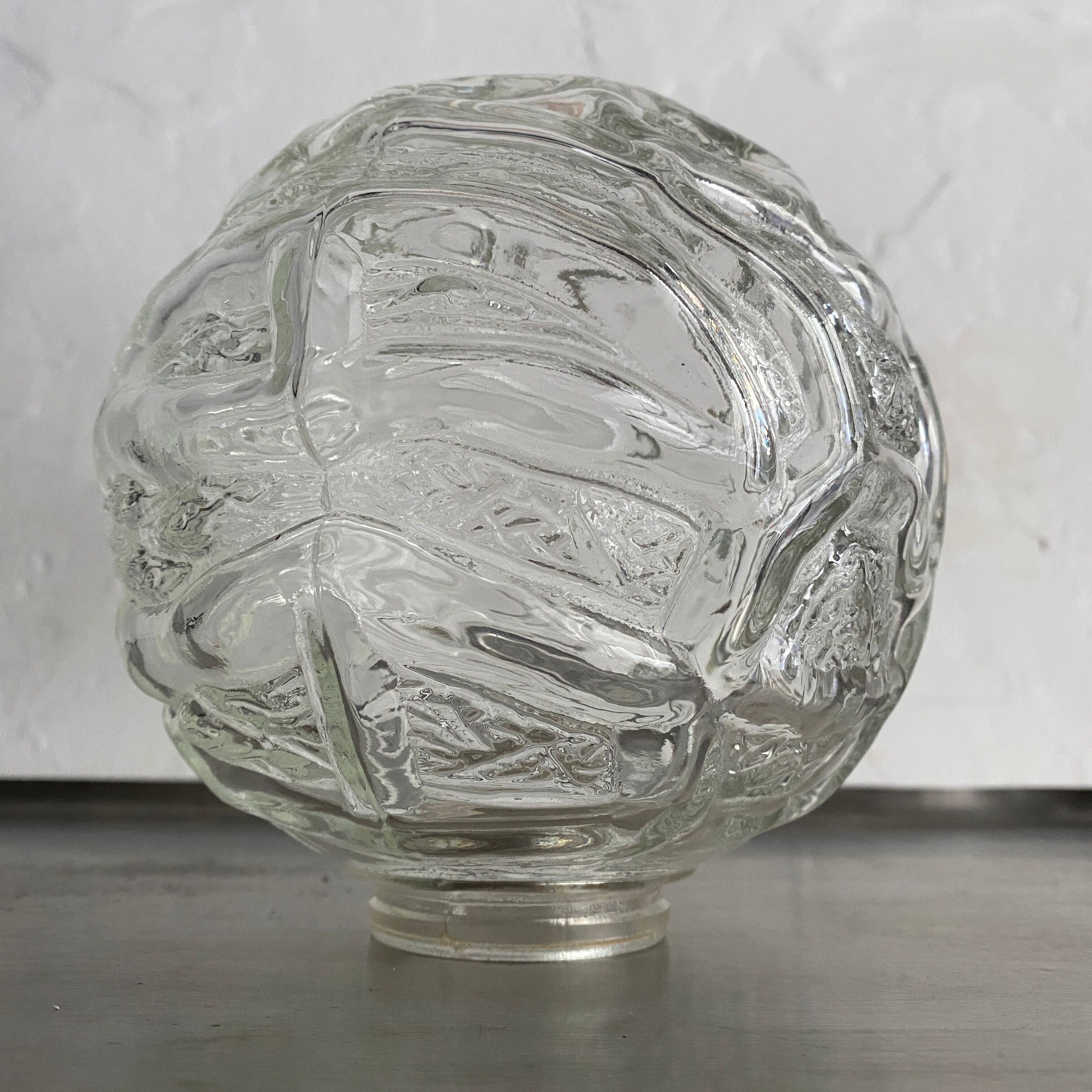 Lot 3 vintage glass hanging lamps