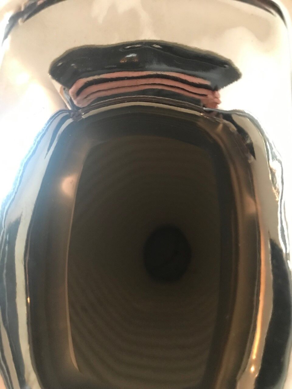 High Art Deco style metallic vase