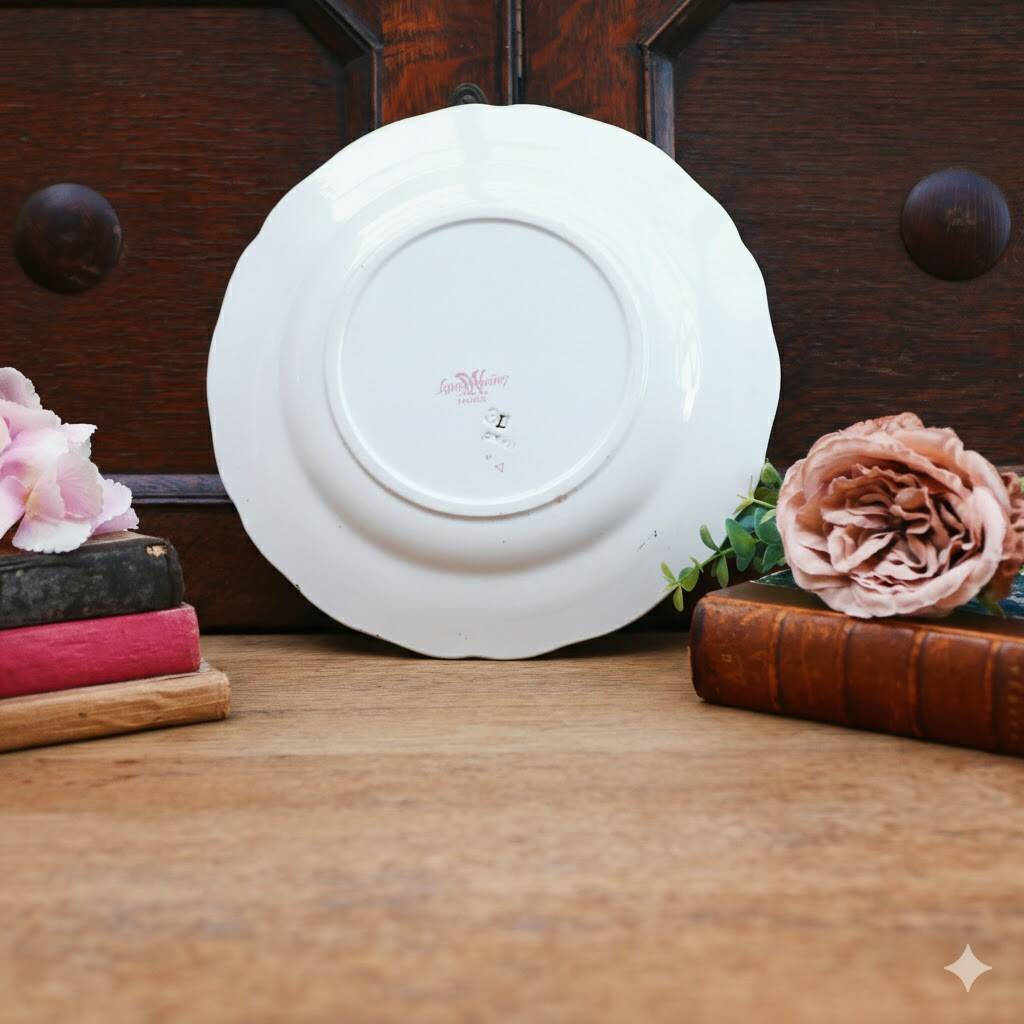 Antique plate Sarreguemines Montmorency