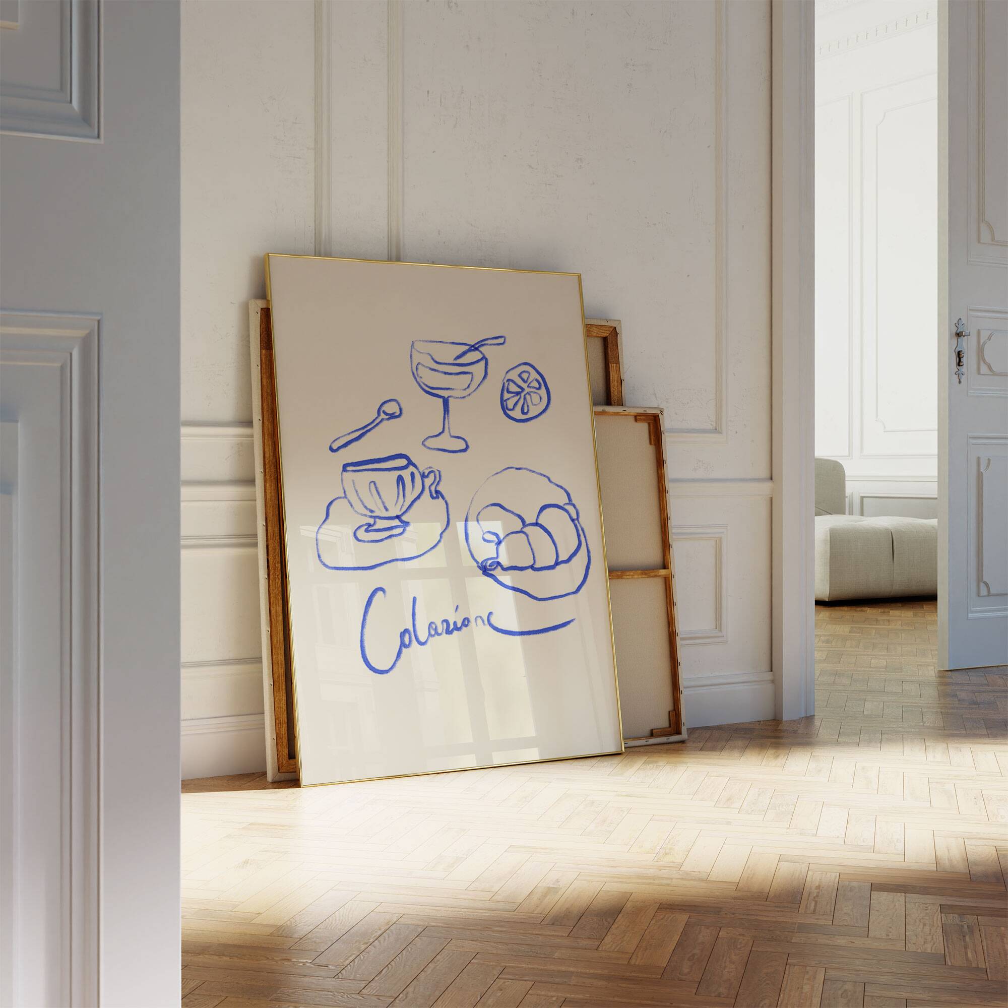 Naive Illustration giclee print, 50x70cm