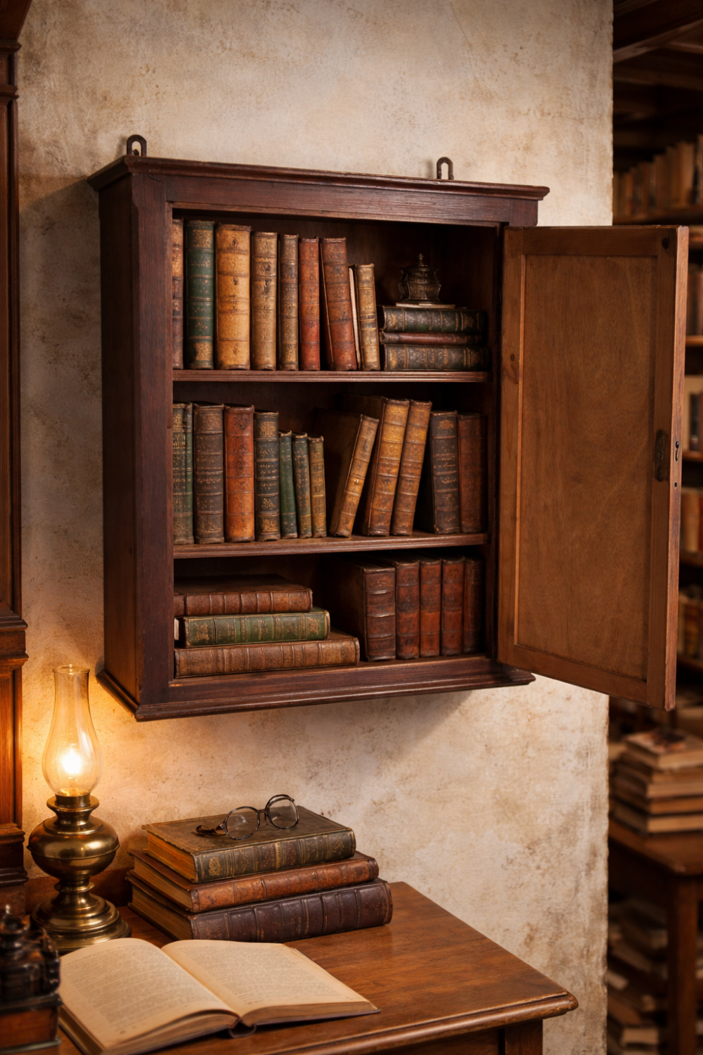 Trade cabinet to be placed or wall-mounted, 1940s.