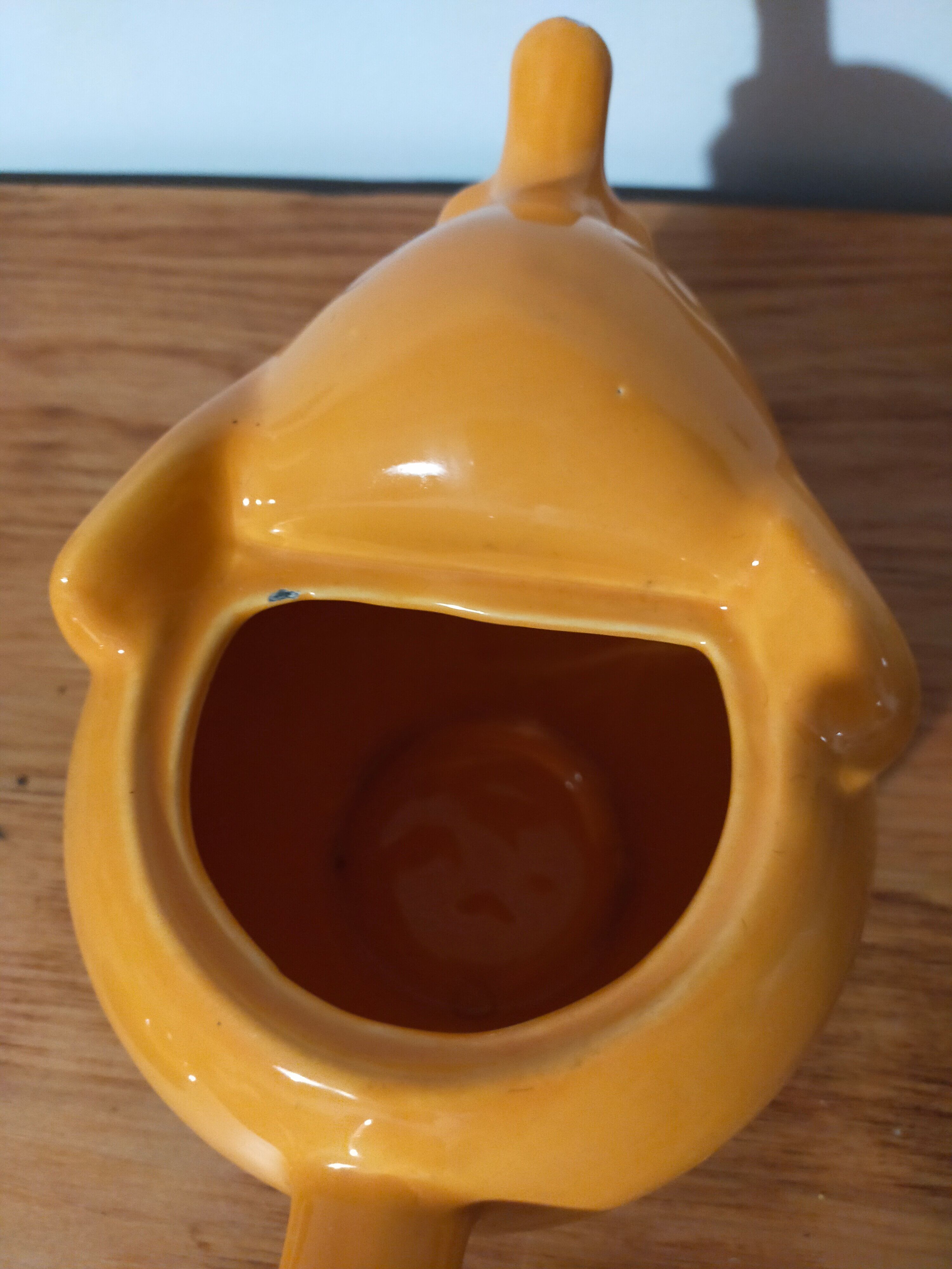 Vintage teapot Yellow elephant