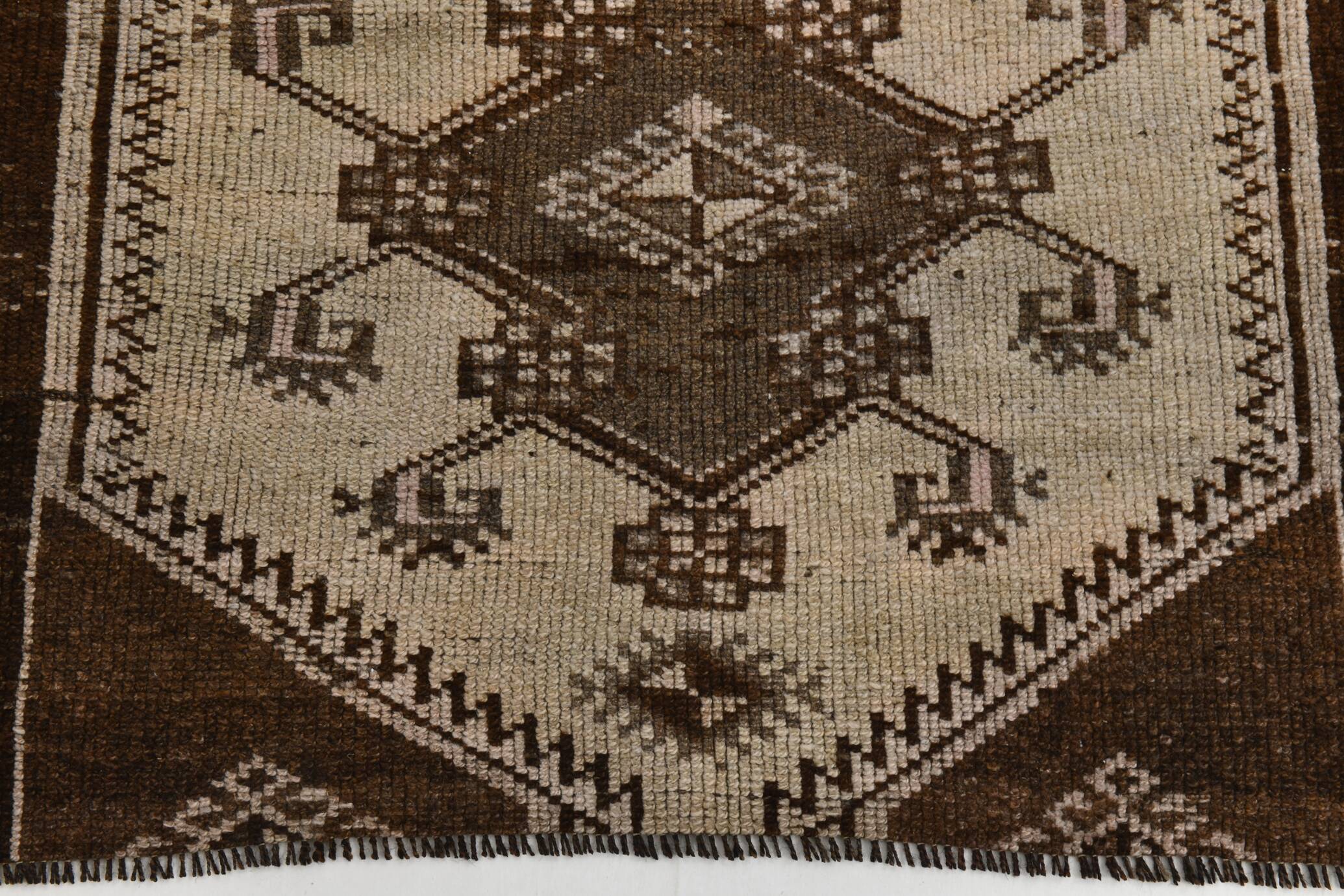 3x10 Dark Brown Oriental Persian Runner Rug 87x302Cm SK 21984