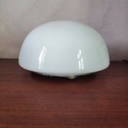 Applique ou plafonnier rond 20 cm en opaline blanche