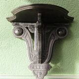 Napoleon III wall console in blackened wood