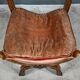 Curule Chair in Solid Walnut, Renaissance taste – Late 19th century