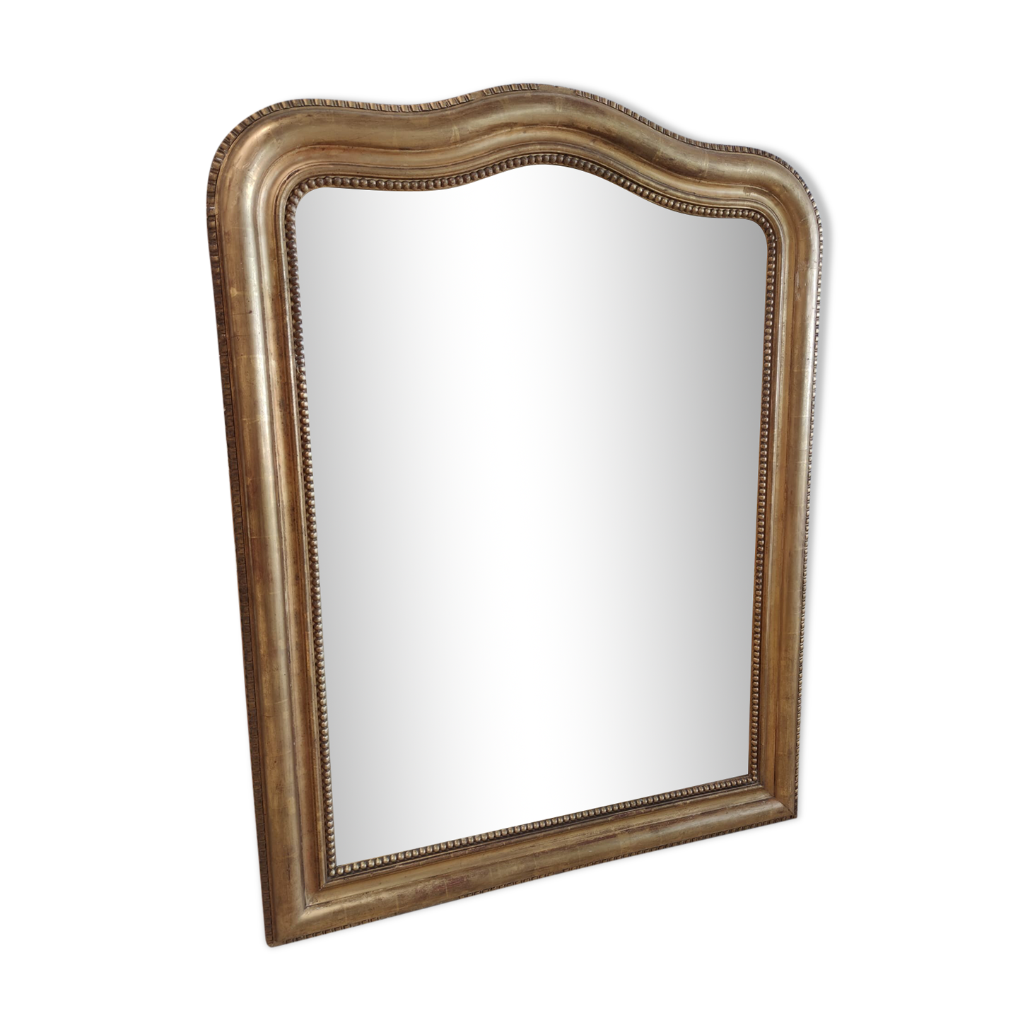 Louis Philippe gilded mirror with gendarme hat nineteenth H:130cm
