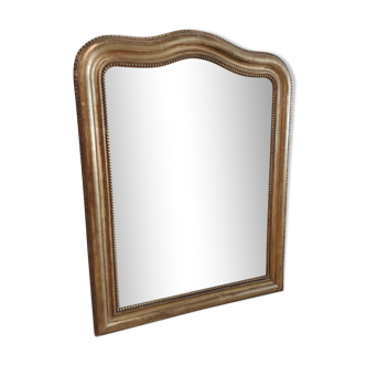 Louis Philippe gilded mirror with gendarme hat nineteenth H:130cm
