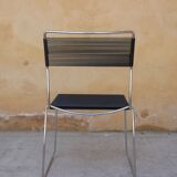 Black vintage scoubidou chair
