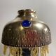 Antique Parisian Lampshade Hat 1900 Brass Cabochons Tassels